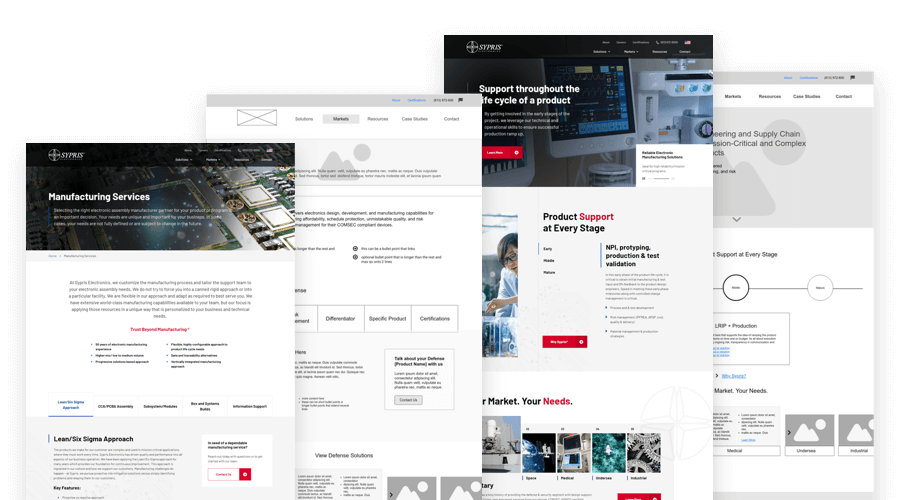 Sypris Electronics Website Case Study